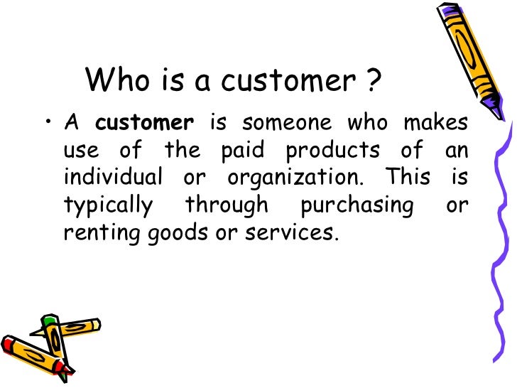 Who is a customer customer definition by authors